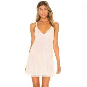 NWT Free People Sequin Gold Rush Mini Dress